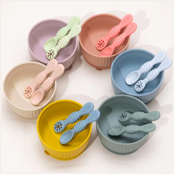 Silicone Feeding Spoon Set